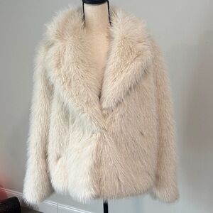 a new day Women's Plush Cream Teddy Jacket